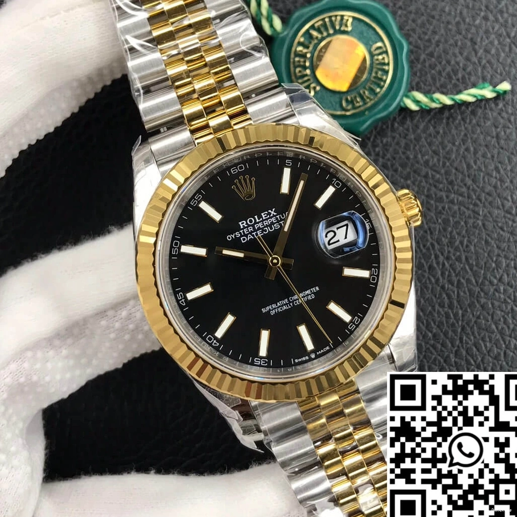Black M126333-0014 Dial Rolex Datejust Factory VS 1027
